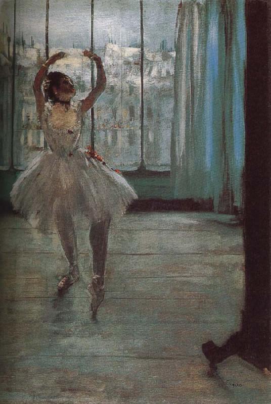 Edgar Degas Dance doing pose France oil painting art